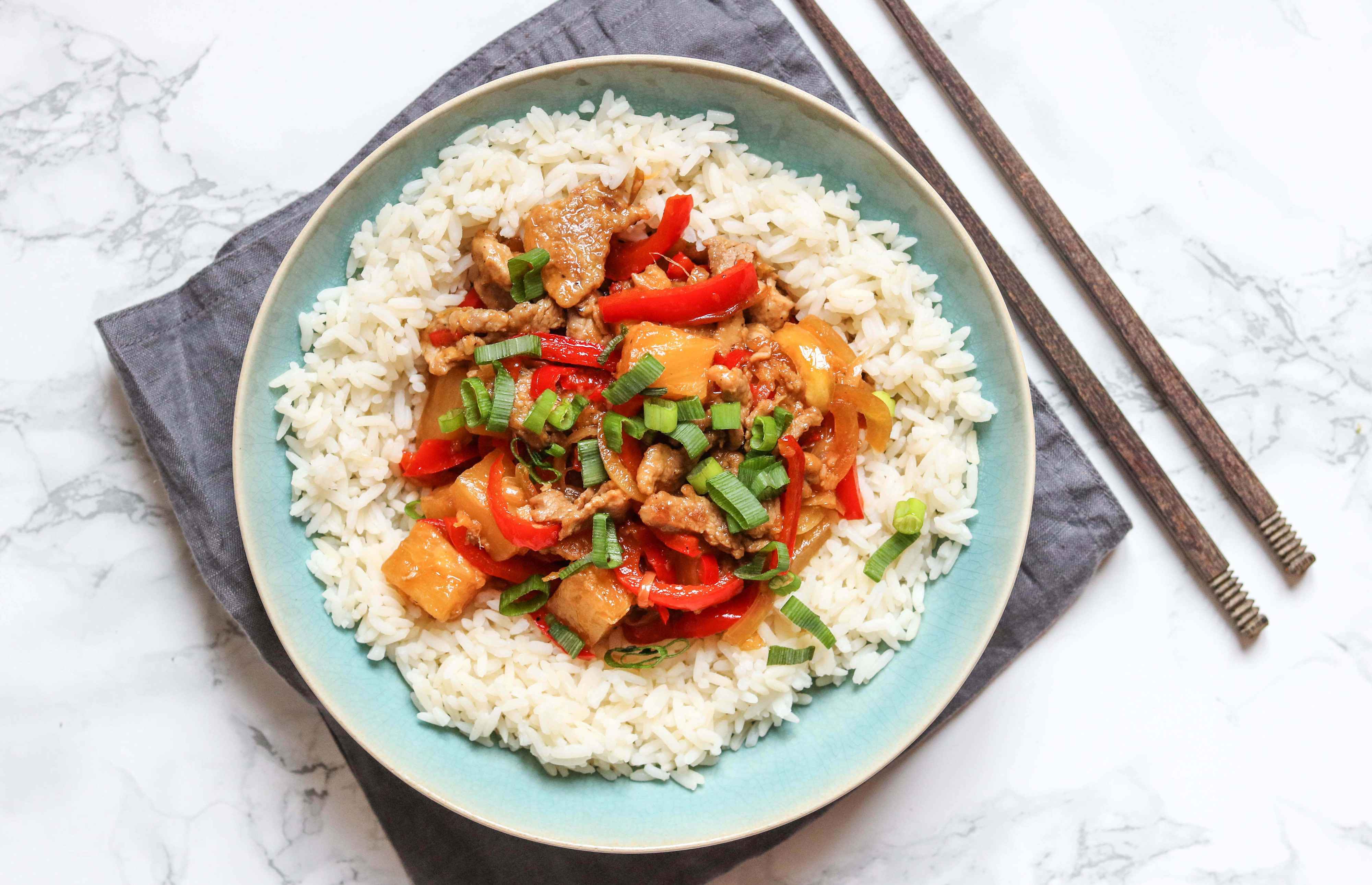Chinese Pork Stir-Fry with Pineapple