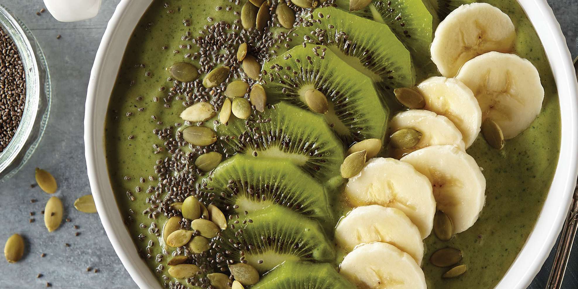 Kale and Avocado Smoothie Bowl
