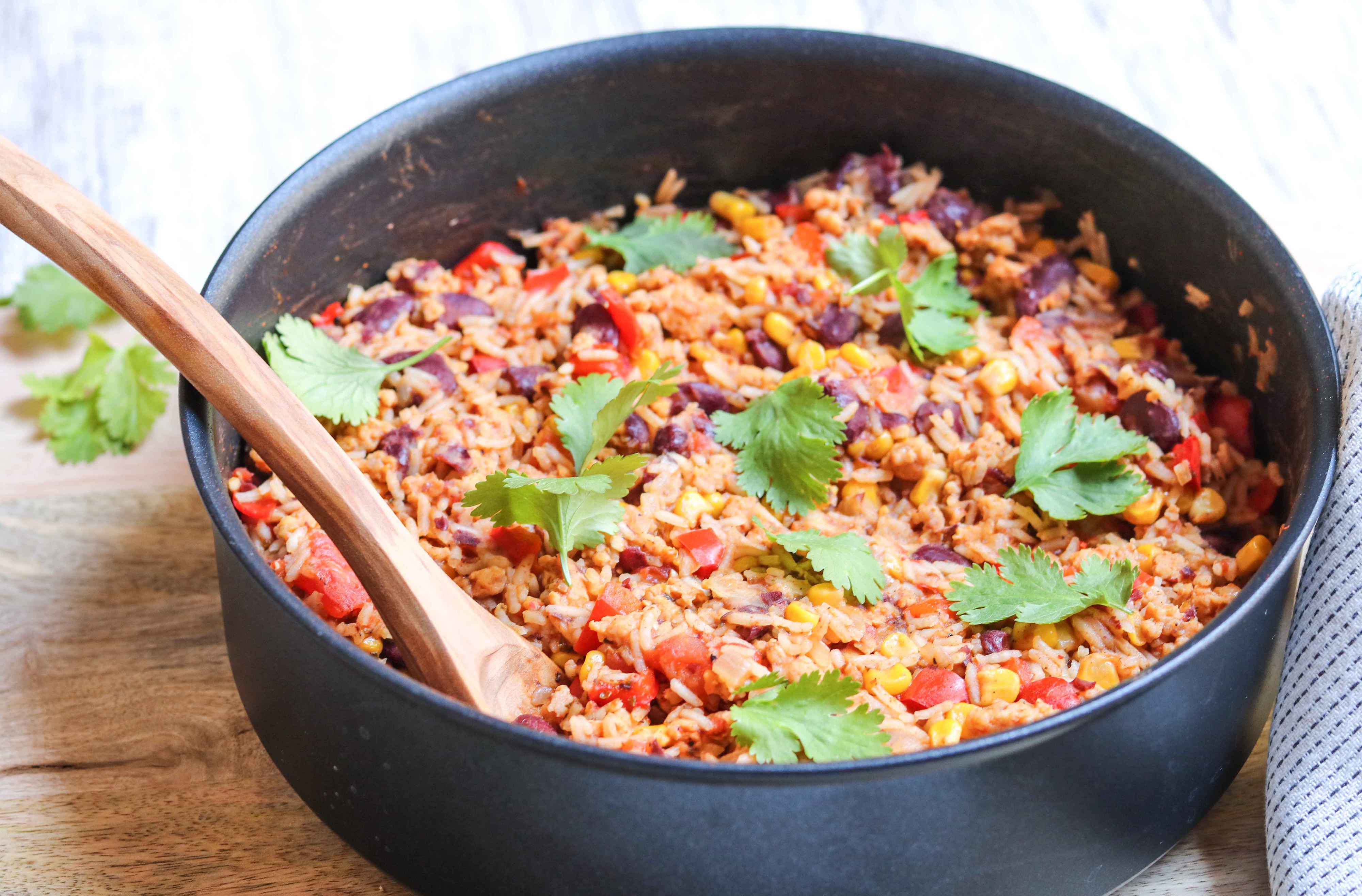 One Pot Turkey Chili with Rice
