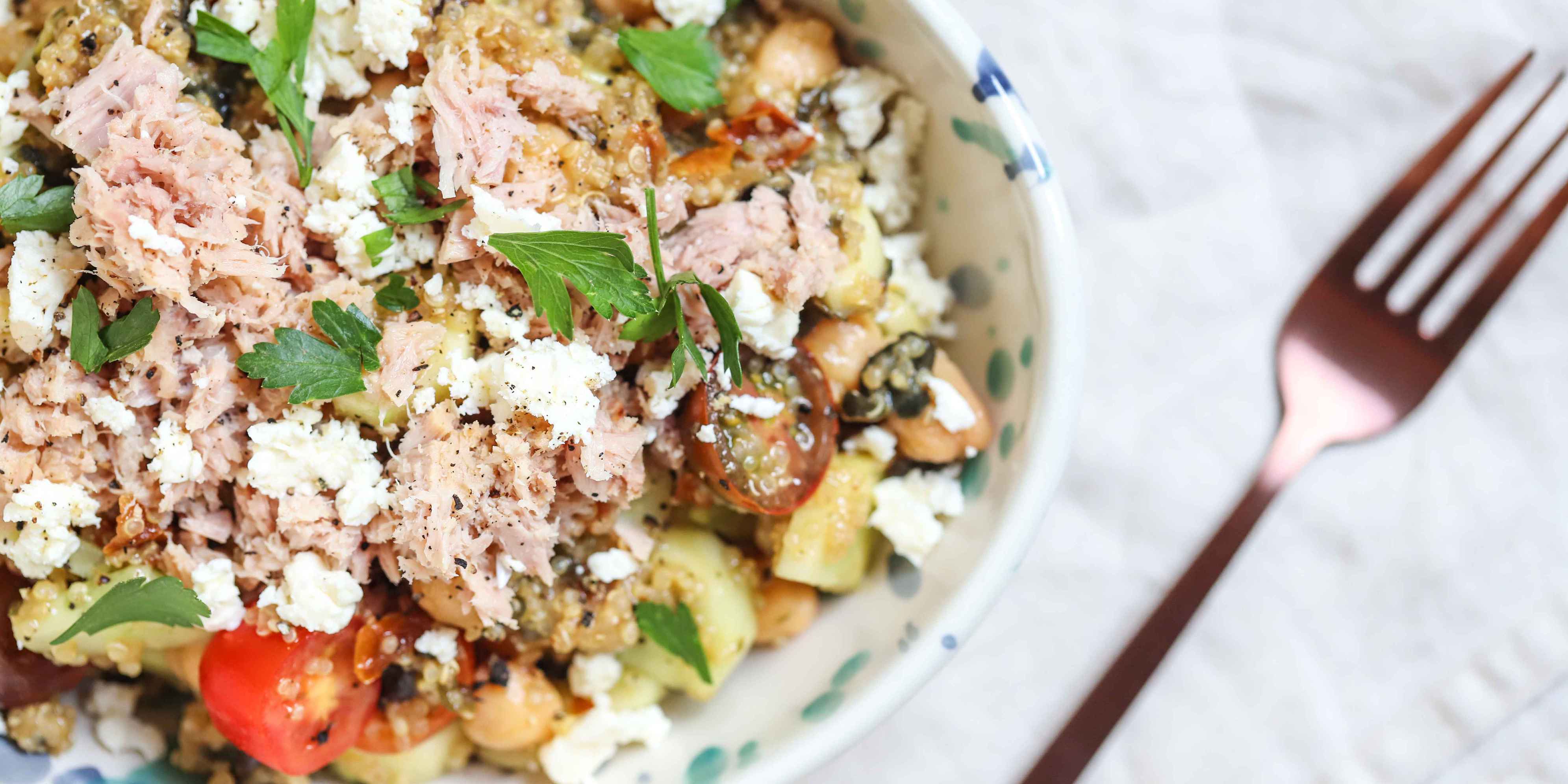 Tuna Quinoa Toss Salad