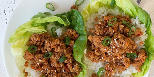 Slow Cooker Asian Lettuce Wraps