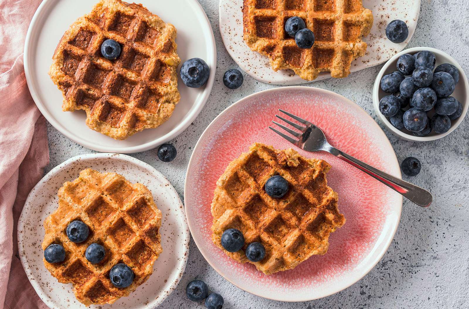 Oatmeal Chocolate Chip Waffles