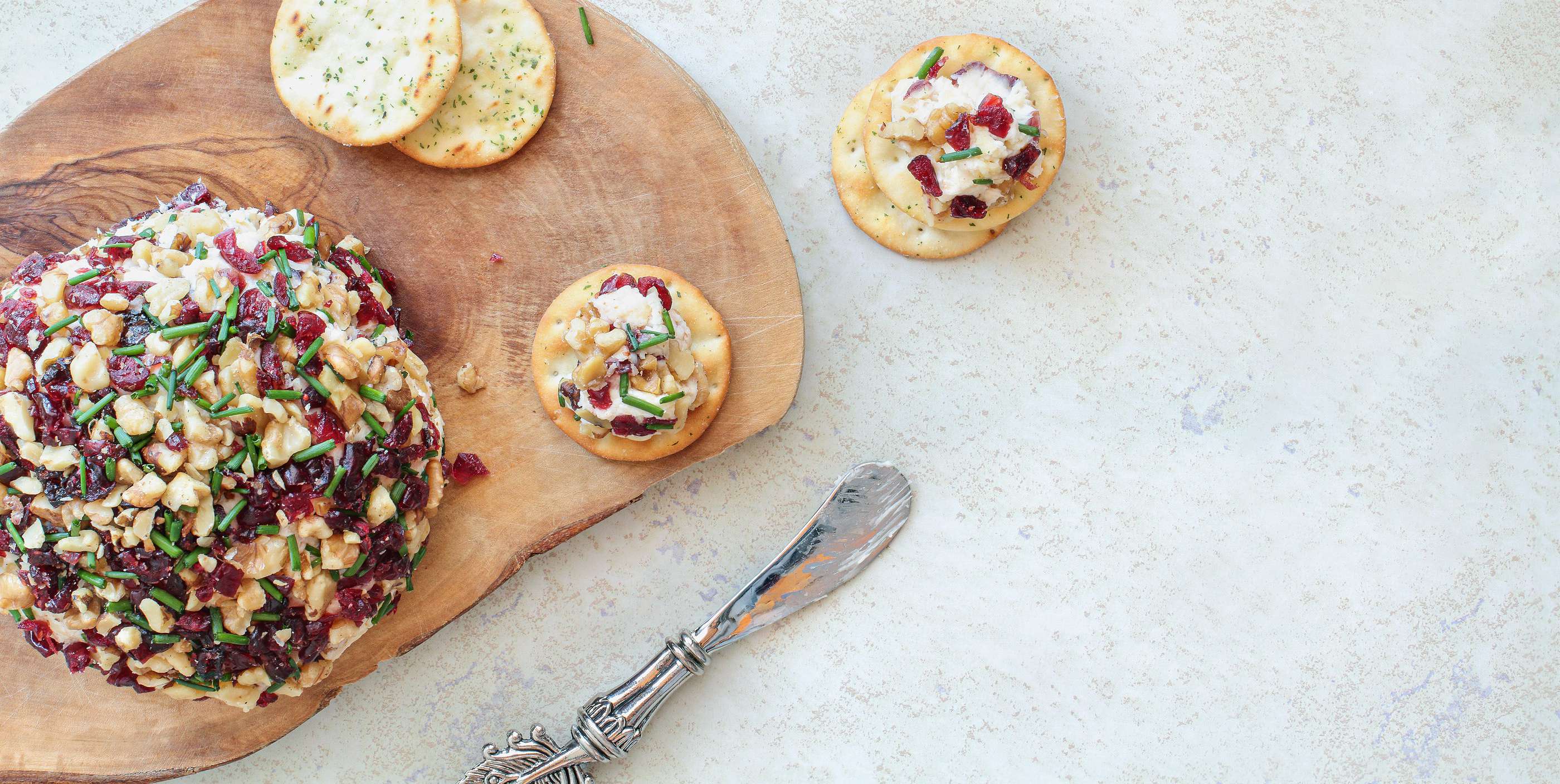 Vegan Cranberry Rosemary Cheese Roll