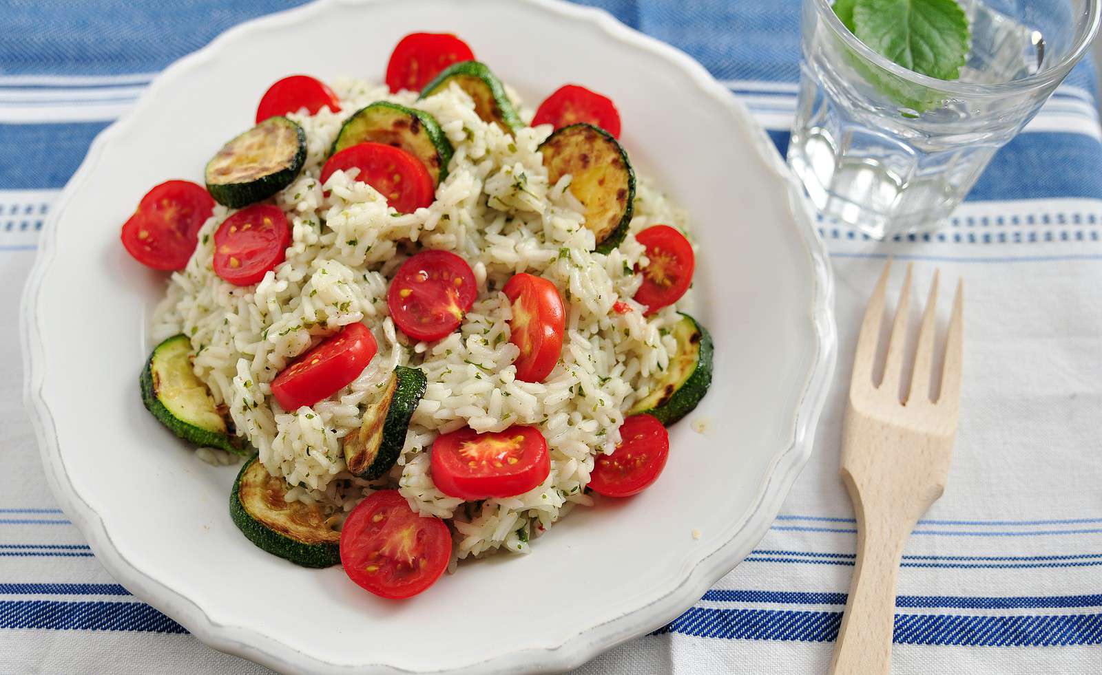 Italian Summer Veggie Rice Bowl