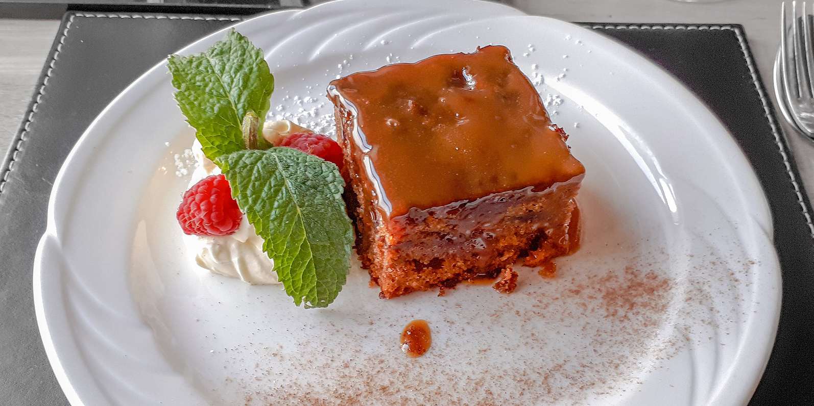 Vegan Nog Sticky Toffee Pudding