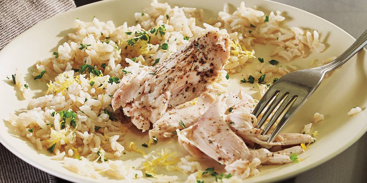 Roasted Chicken with Lemon Herb Rice