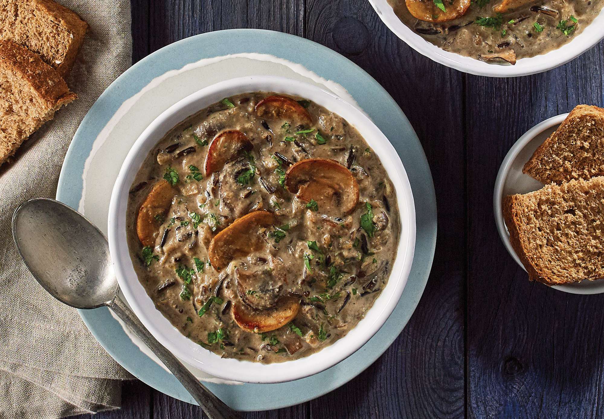 Wild Rice and Mushroom Soup