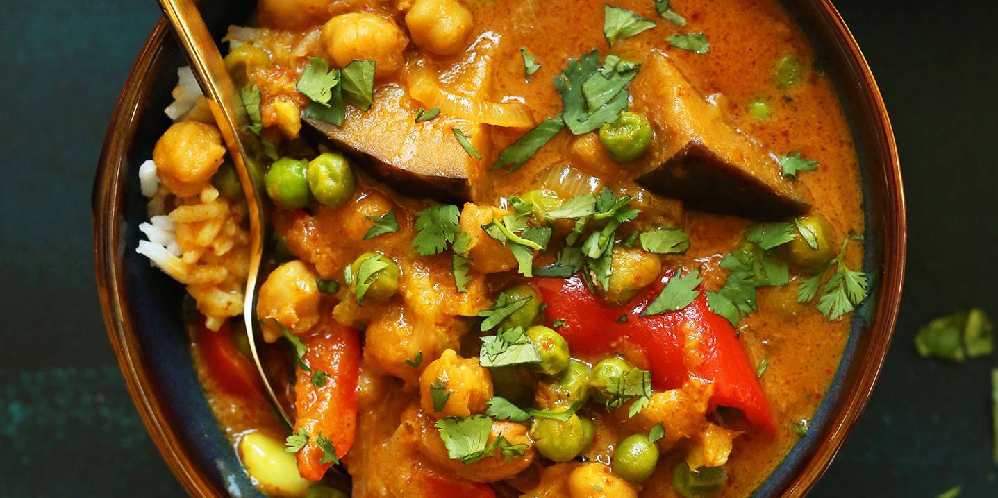 Coconut Red Curry with Chickpeas