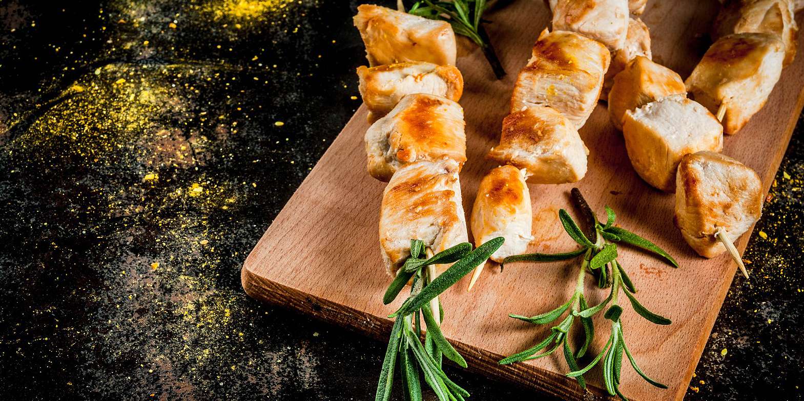 Chicken and Rosemary Kebabs