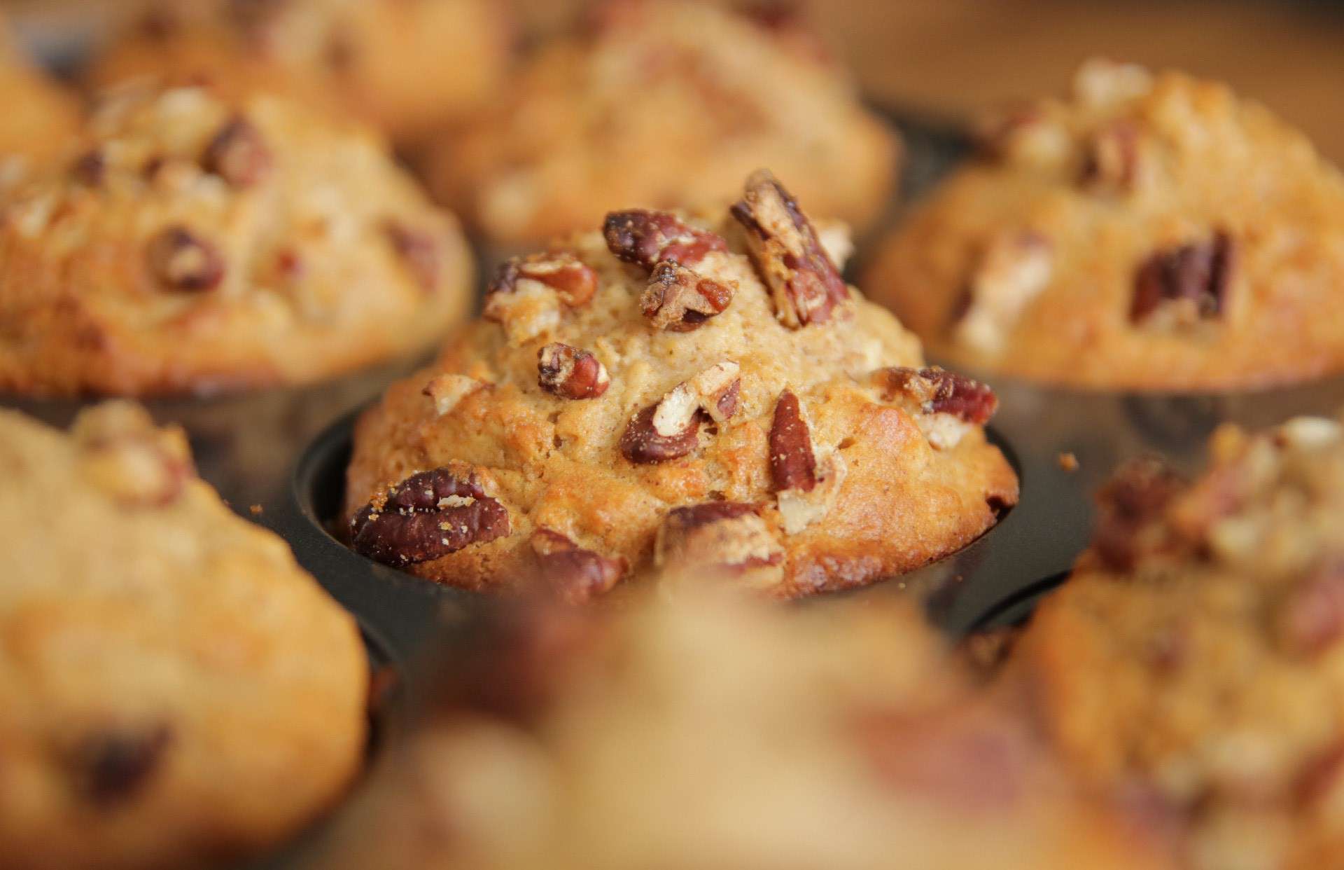Candied Pecan &  Apple Muffins