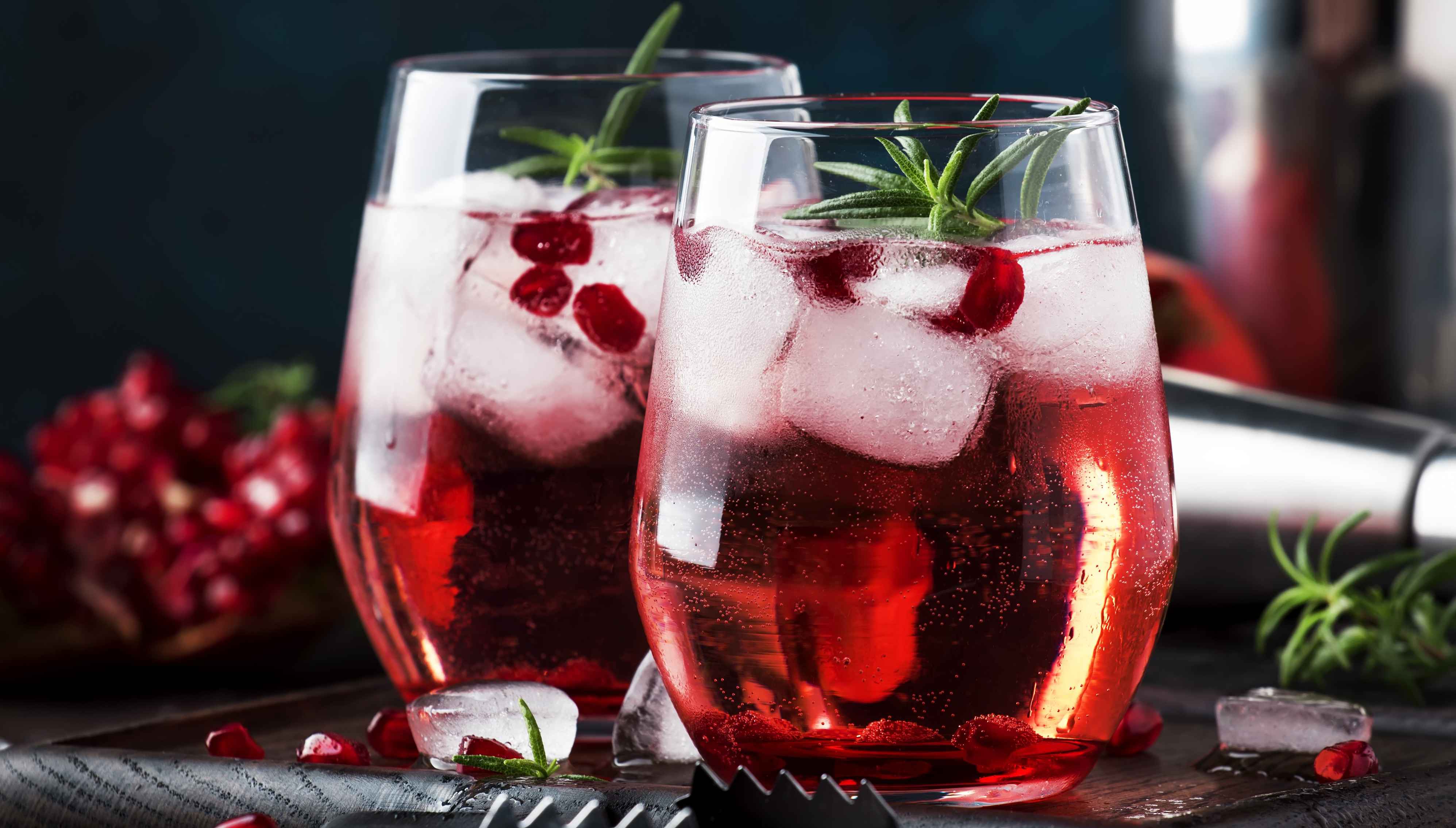 Sparkling Cranberry Ginger Kombucha Mocktail