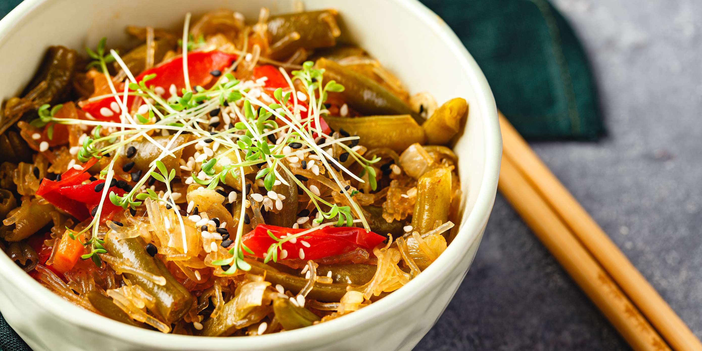 Wok (Dry) Fried Green Goddess Vegetables