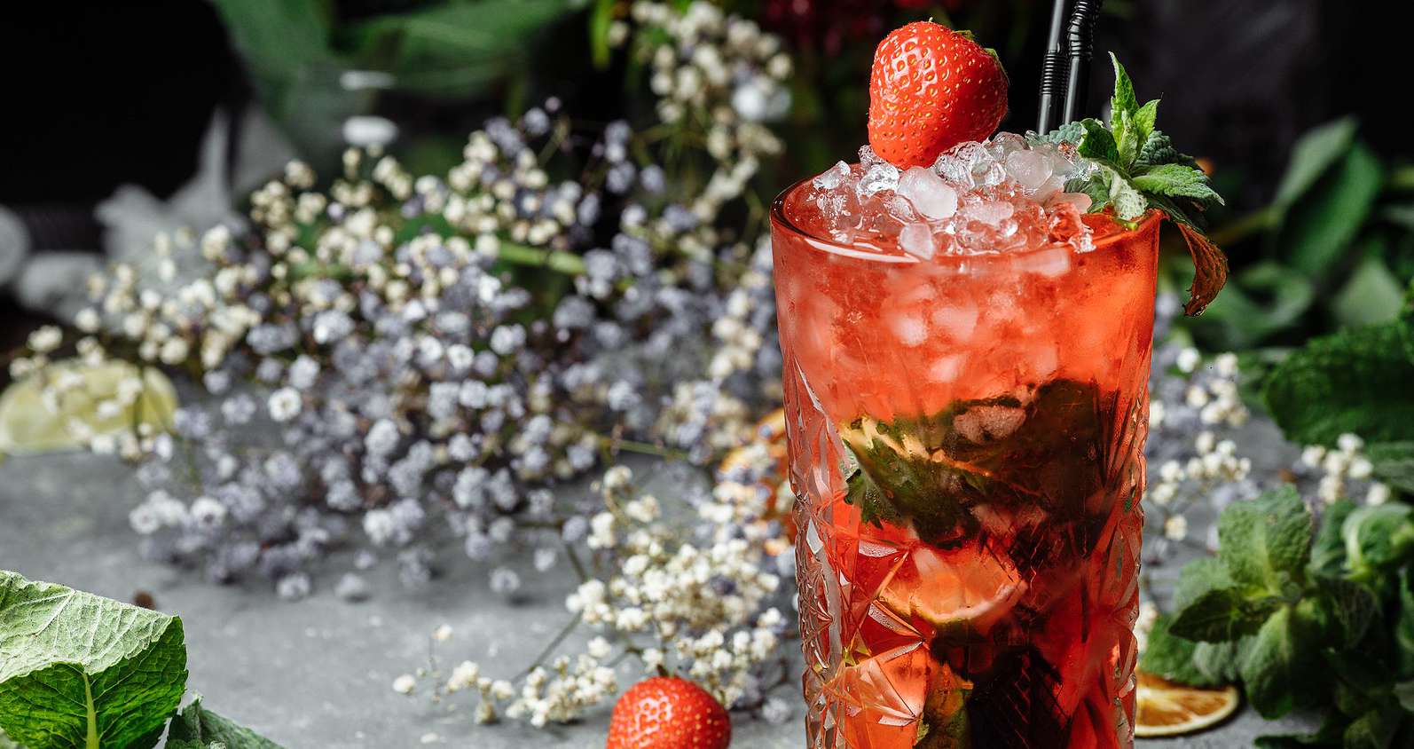 Strawberry Mojito Mocktail