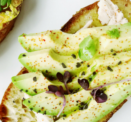 French toast poulet avocat