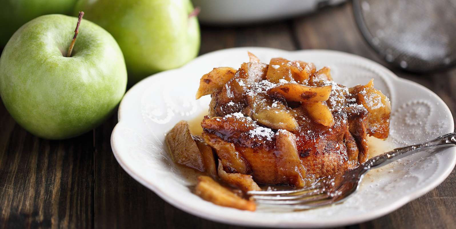 Overnight Apple Pie French Toast Casserole