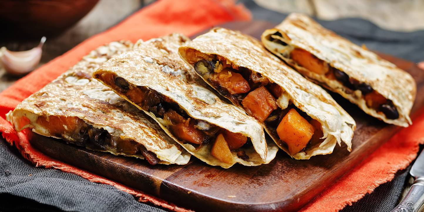 Curried Sweet Potato & Black Bean Tacos