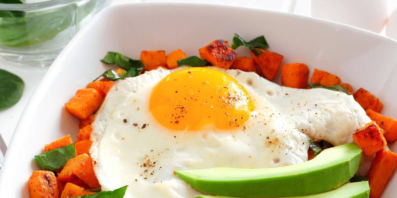 Sweet Potato Spinach Breakfast