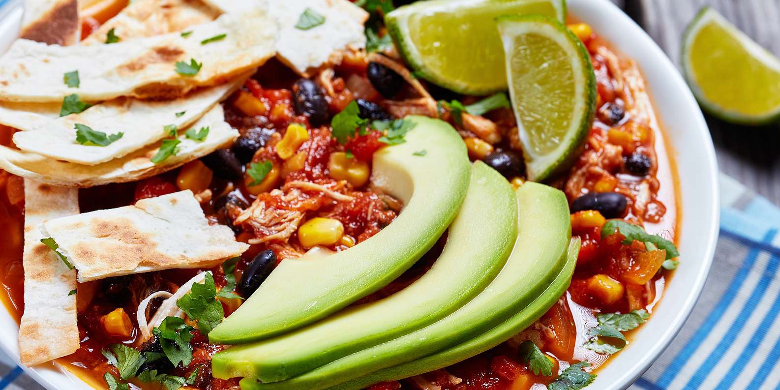 Vegetarian Lentil Tortilla Soup