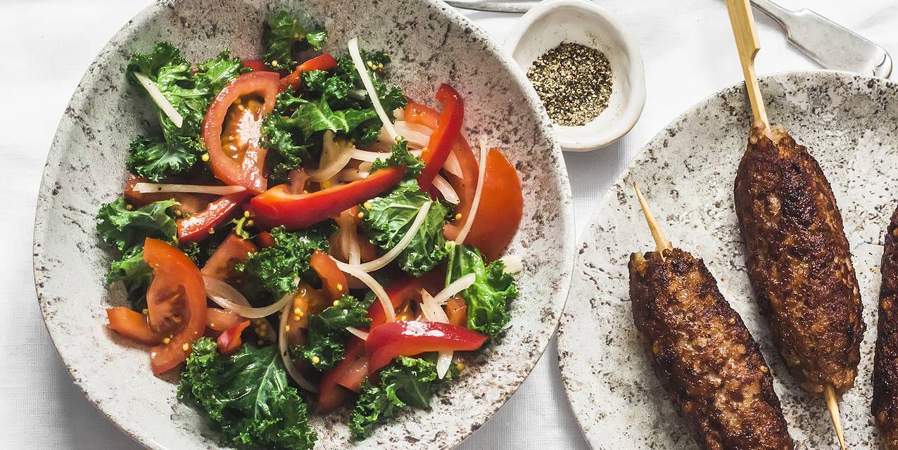 Greek kale salad