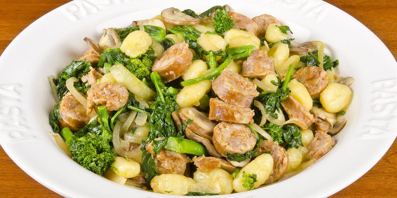 Skillet Gnocchi with Sausage and Broccoli Rabe