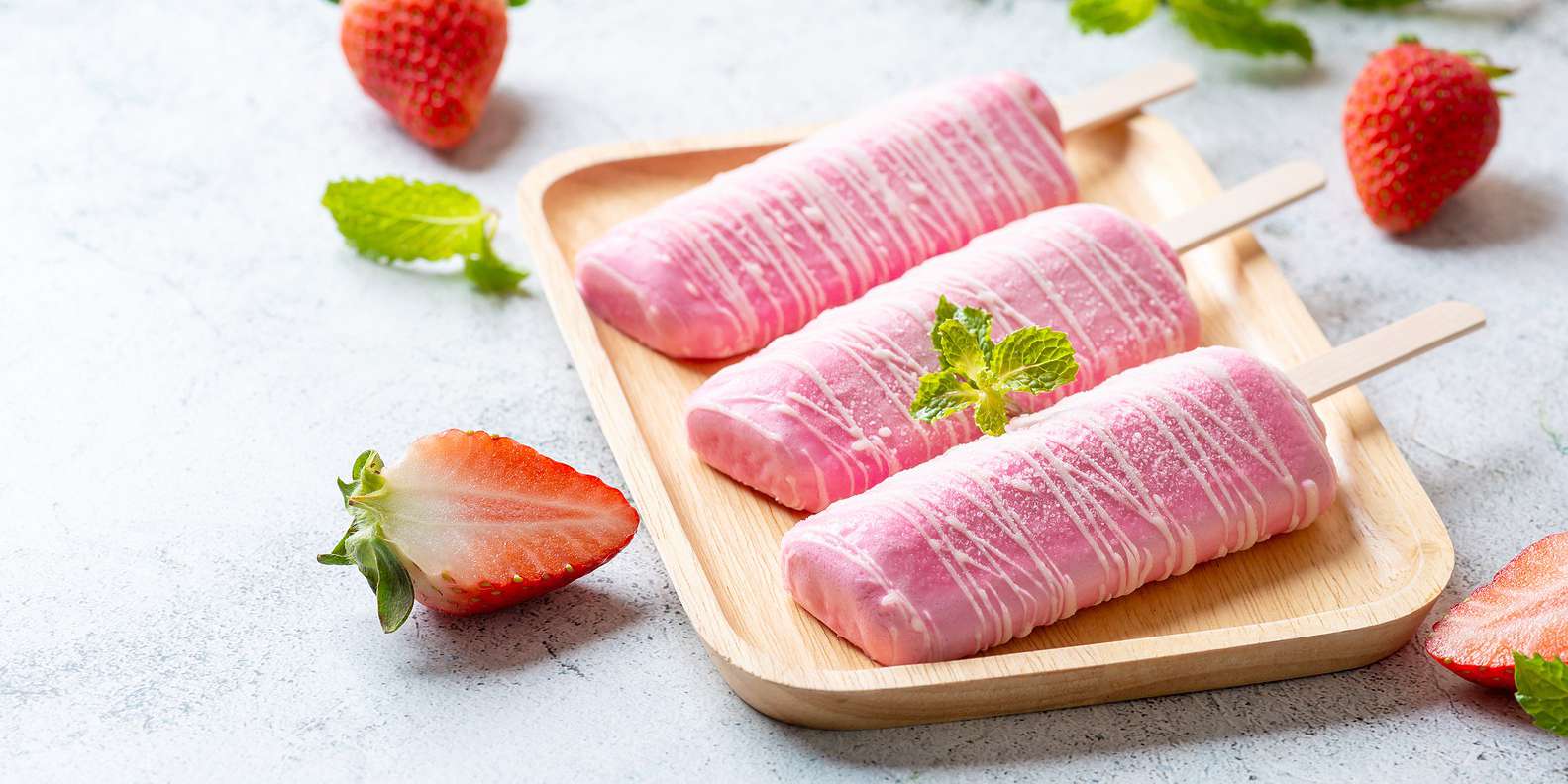 Strawberry Shortcake Ice Cream Bars