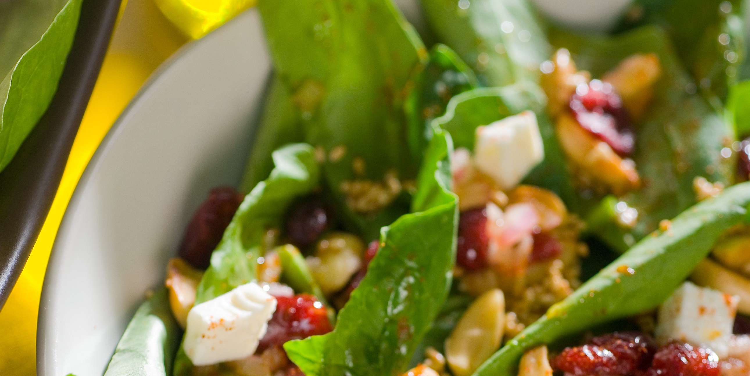 Maple-Glazed Almonds and Spinach Salad