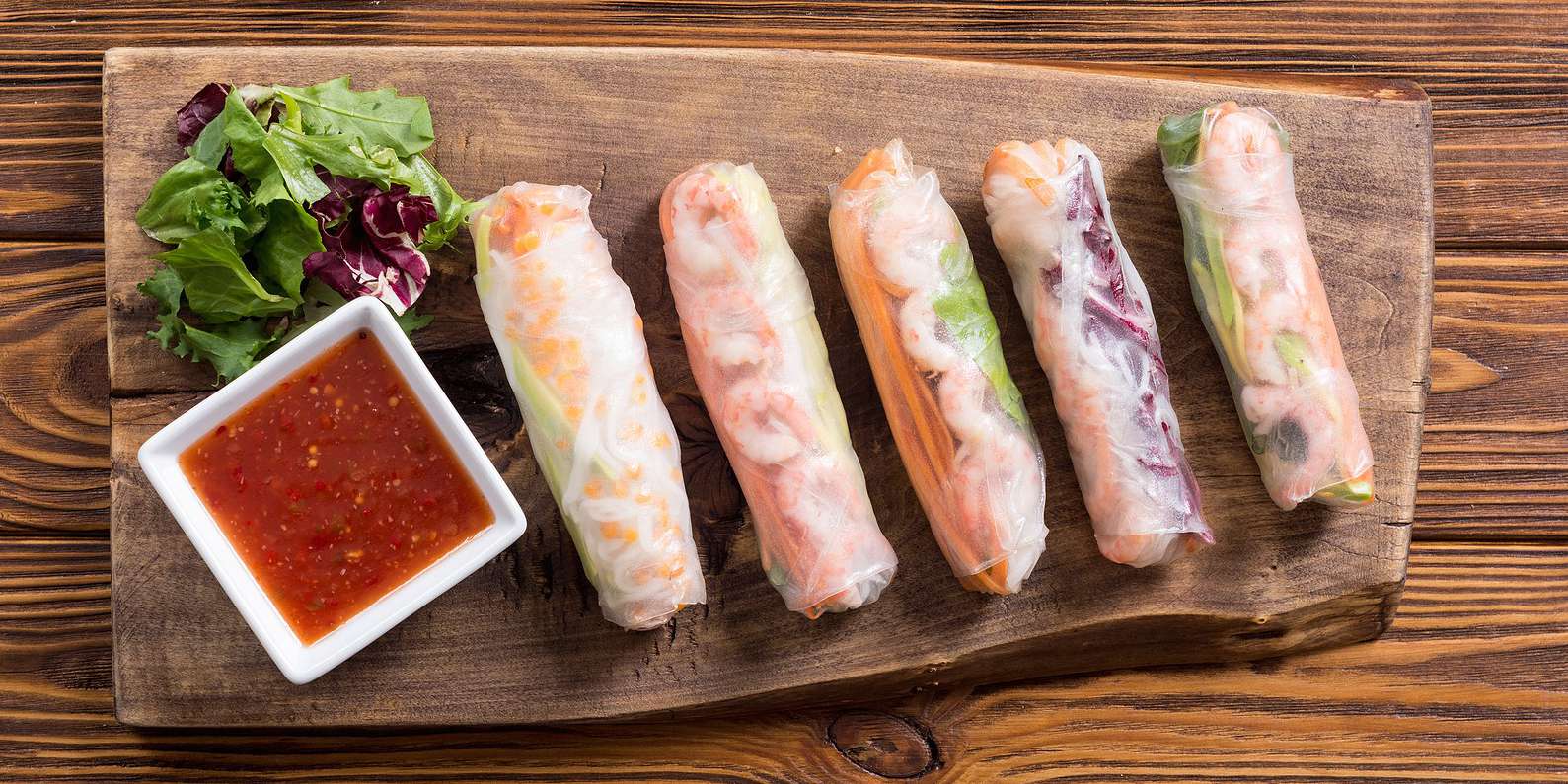 Fresh Shiitake Spring Rolls