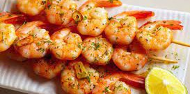 Paleo Garlic Shrimp Kabobs