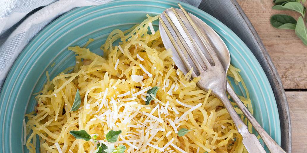 Herbed Spaghetti Squash With Angel Hair Pasta