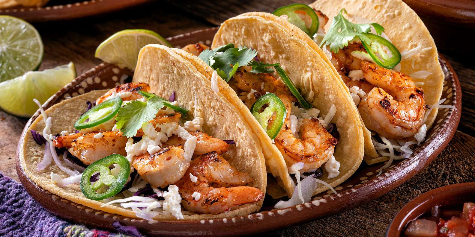 Grilled Shrimp & Pineapple Tacos