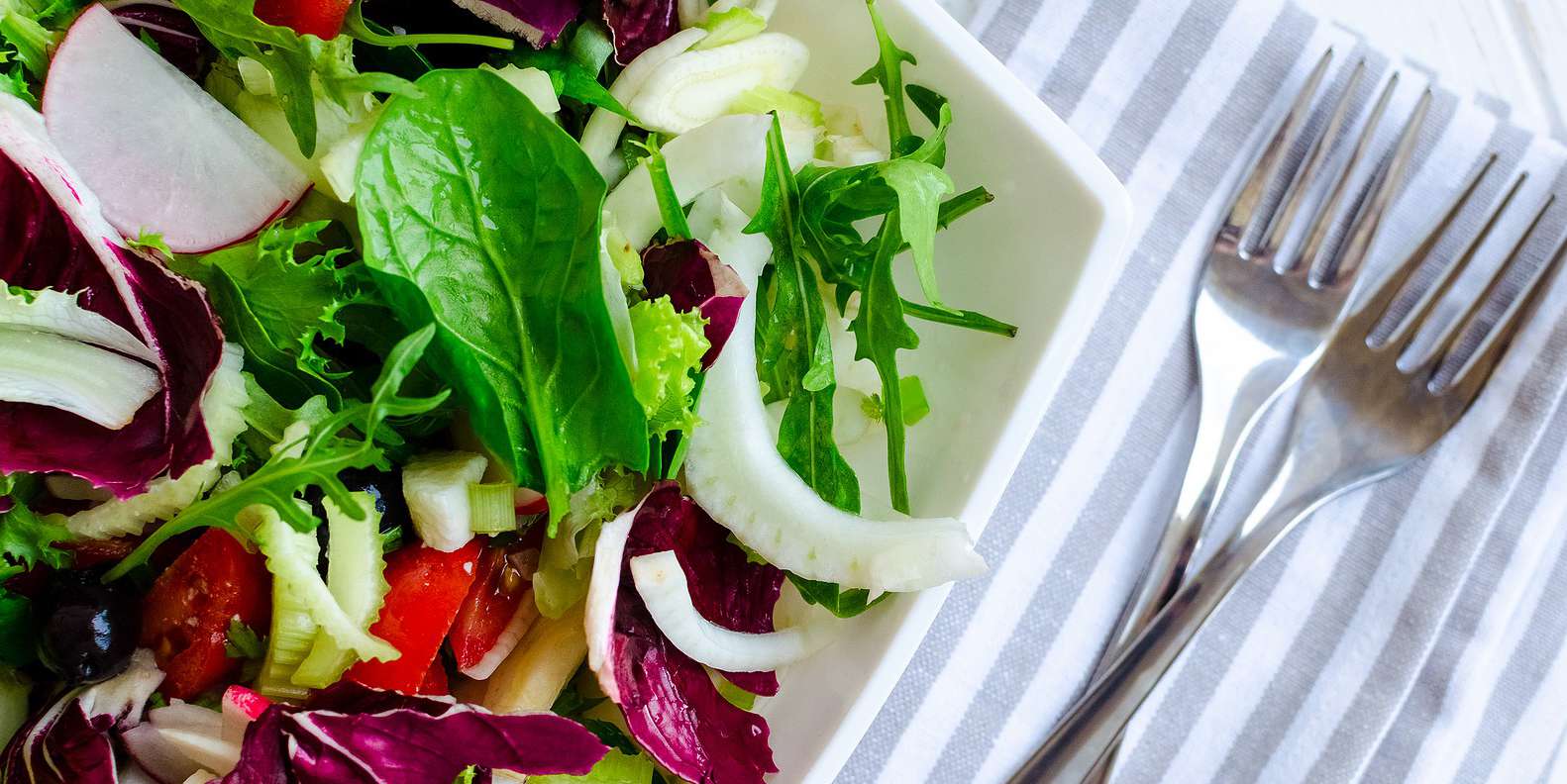 Bitter Greens and Shaved Fennel Salad