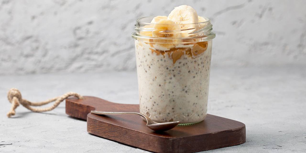 Banana Peanut Butter Protein Pudding