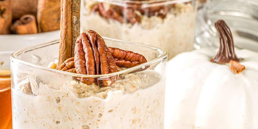 Creamy Pumpkin Spice Overnight Oatmeal