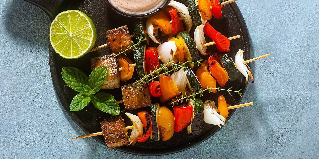Tofu & Vegetable Skewers