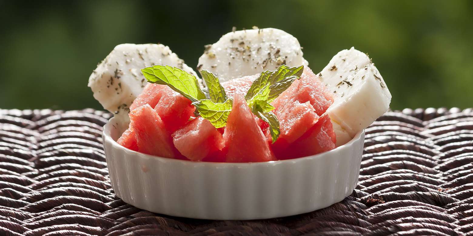 Spiced Halloumi and Watermelon Skewers