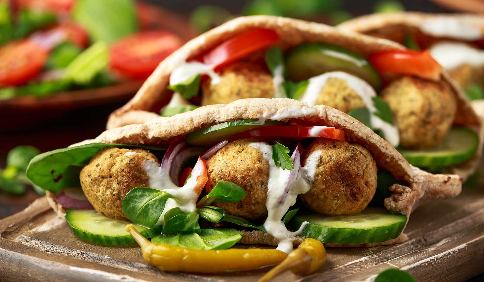 Falafel and Veggie Kebabs