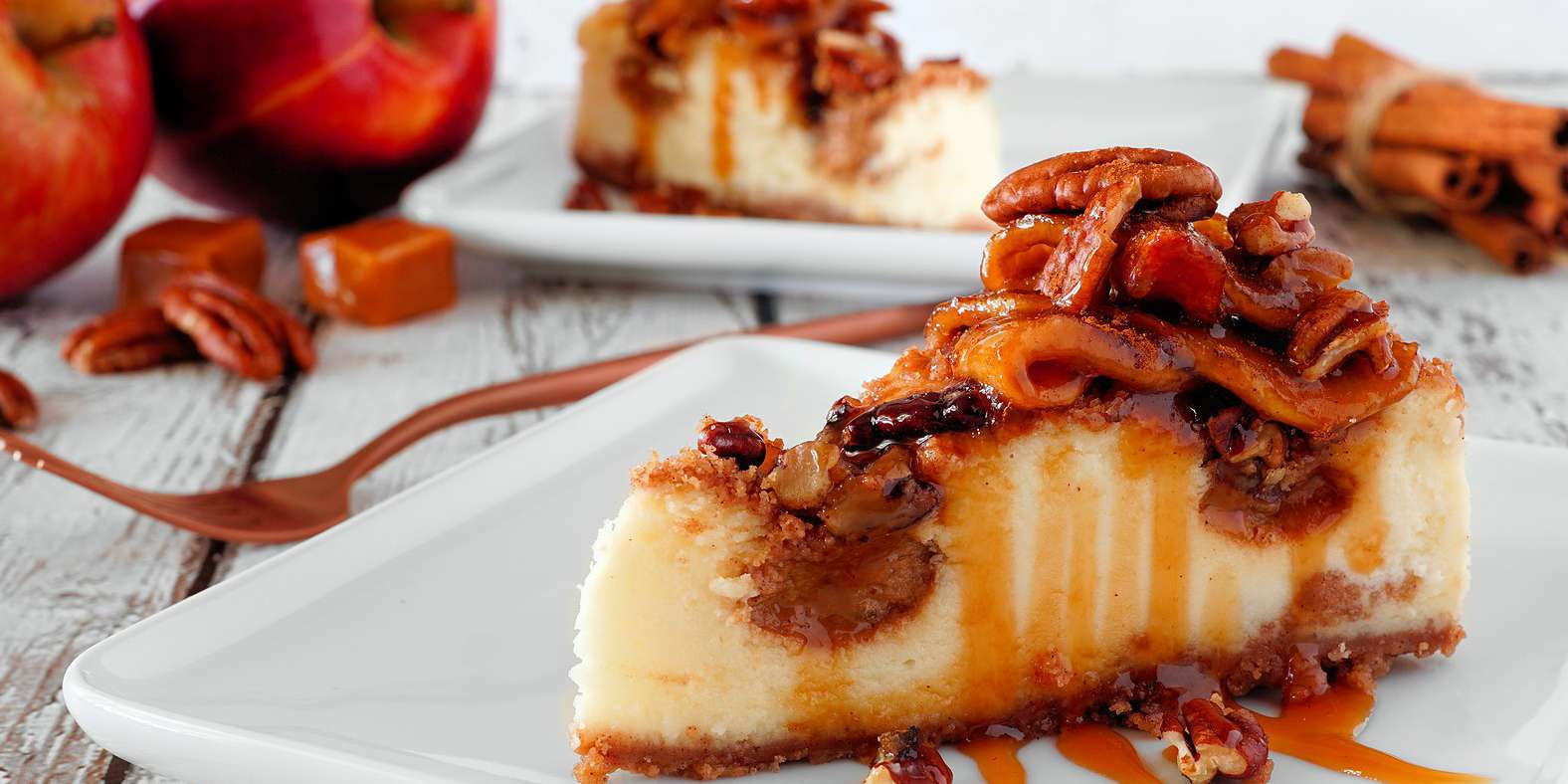 Caramel Apple Raw Vegan Cheesecake