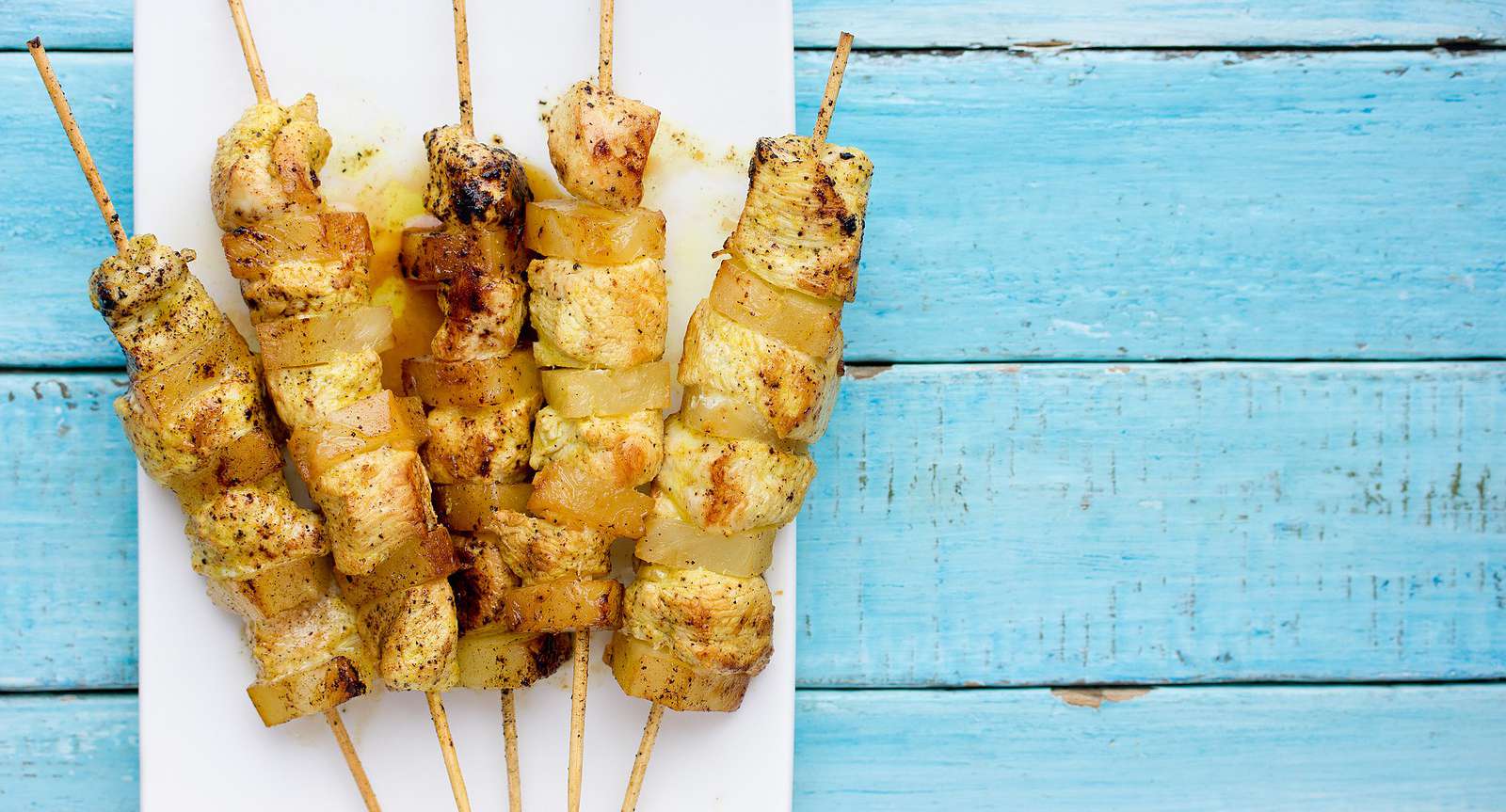 Grilled Turmeric Chicken Kabobs