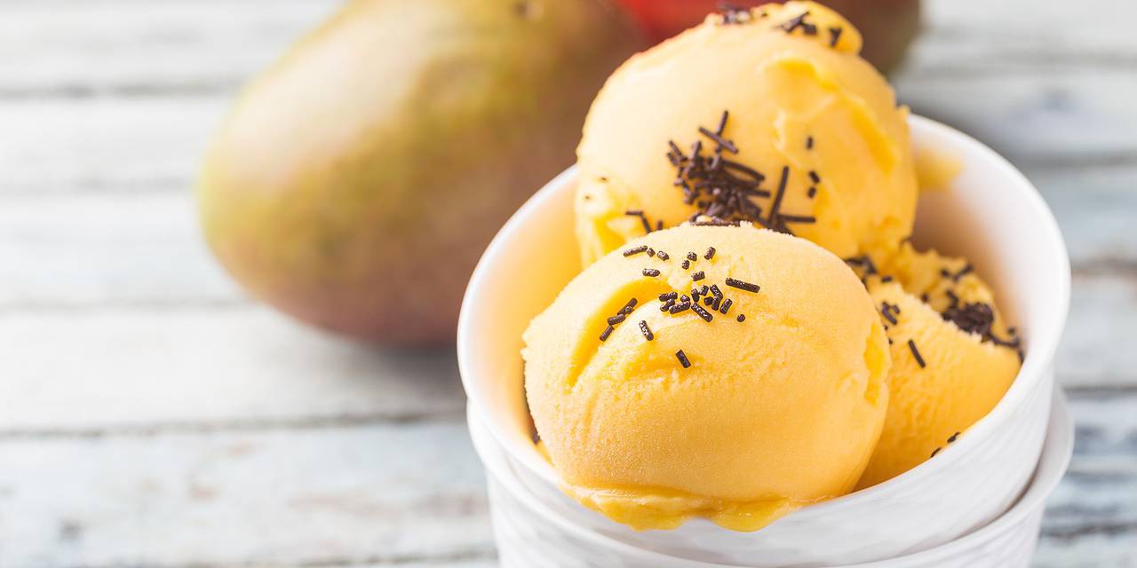 Creamy Mango Banana Ice Cream