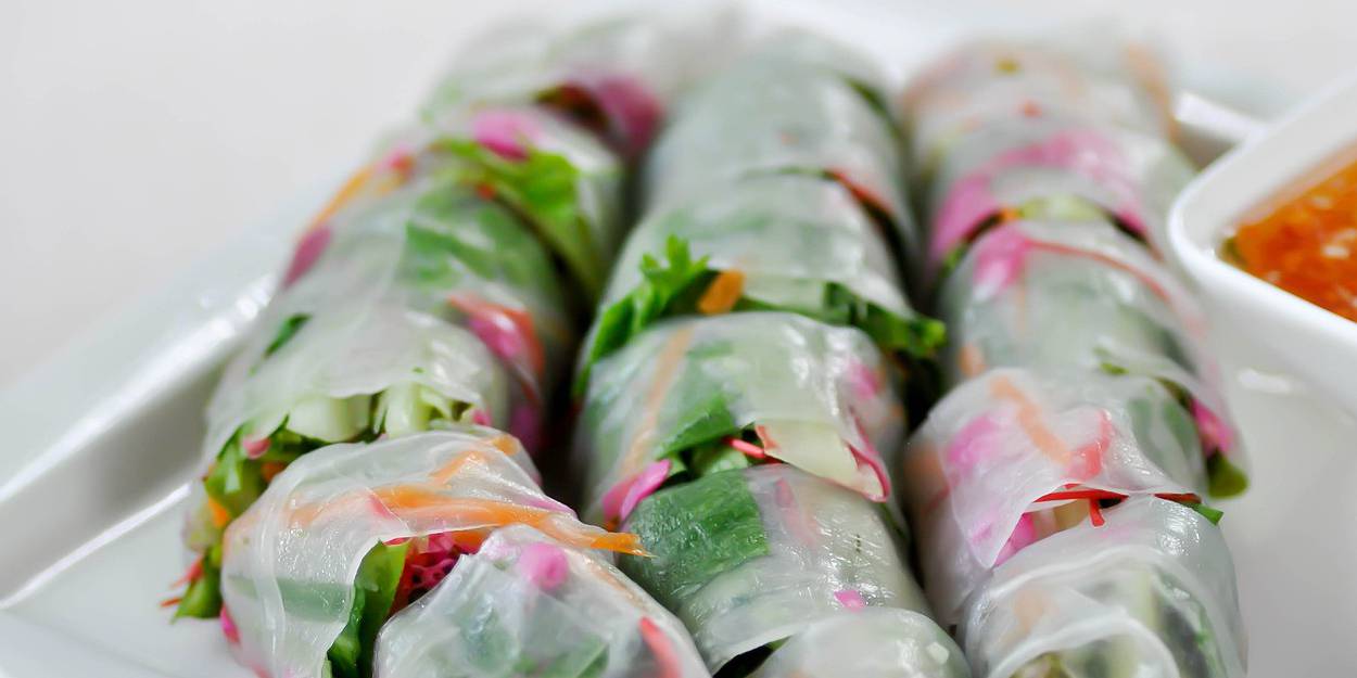 Sloppy Lentil Summer Rolls