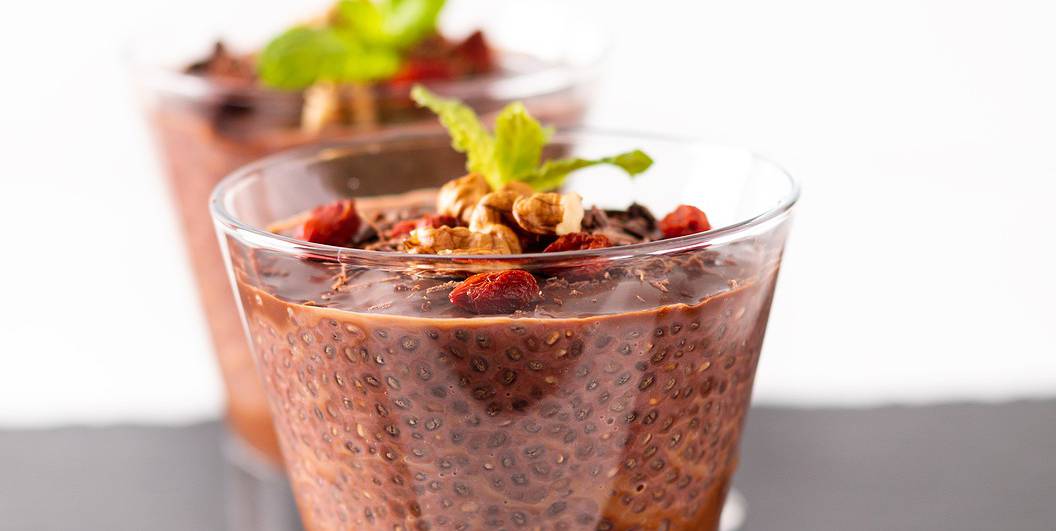 Overnight Chocolate Soy Chia Pudding