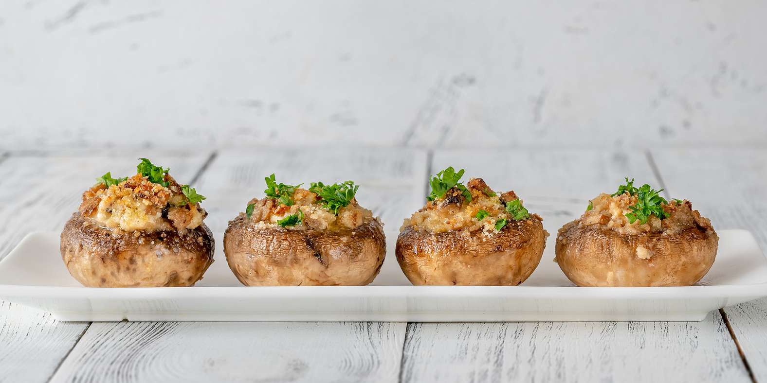 Stuffed Mushrooms with Sunflower Sage Cream