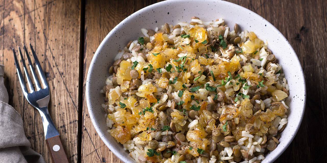 Herb Citrus Lentil & Brown Rice Salad