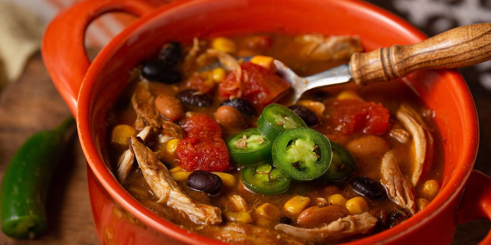 Crockpot Chicken Taco Chili