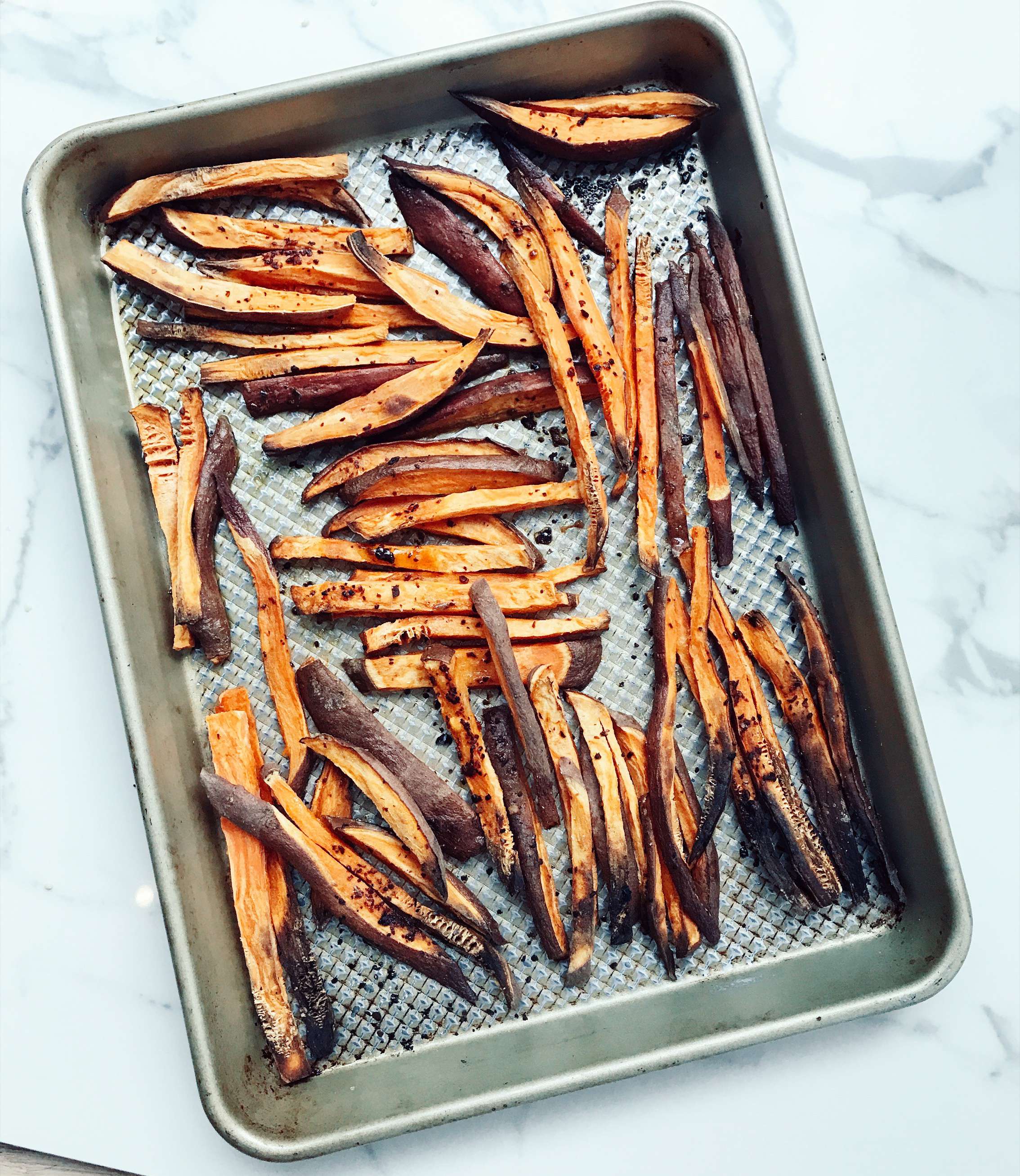 Frites patates sucrées maison