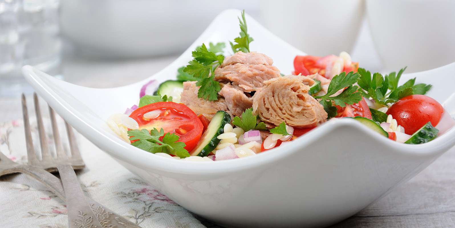 Italian Orzo Tuna Salad