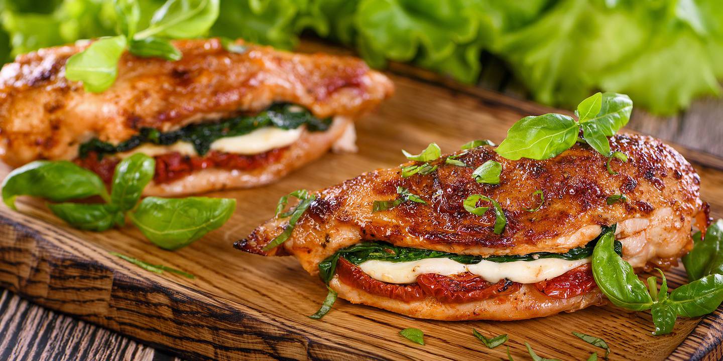 Sun-Dried Tomato & Spinach Stuffed Chicken