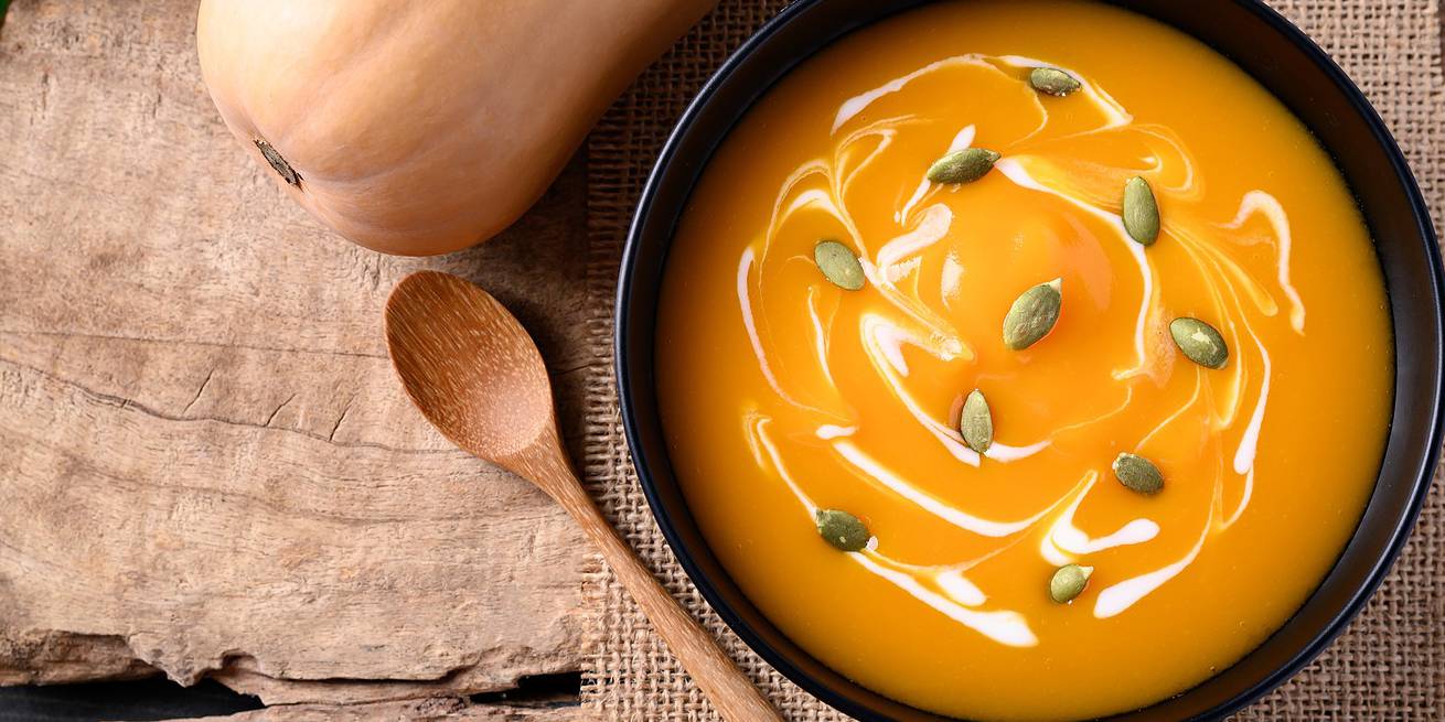 Roasted Butternut Squash, Carrot, and Ginger Soup