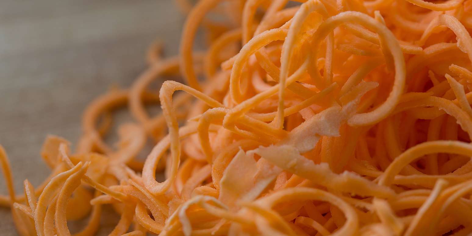 Spiralized Sweet Potato Salad