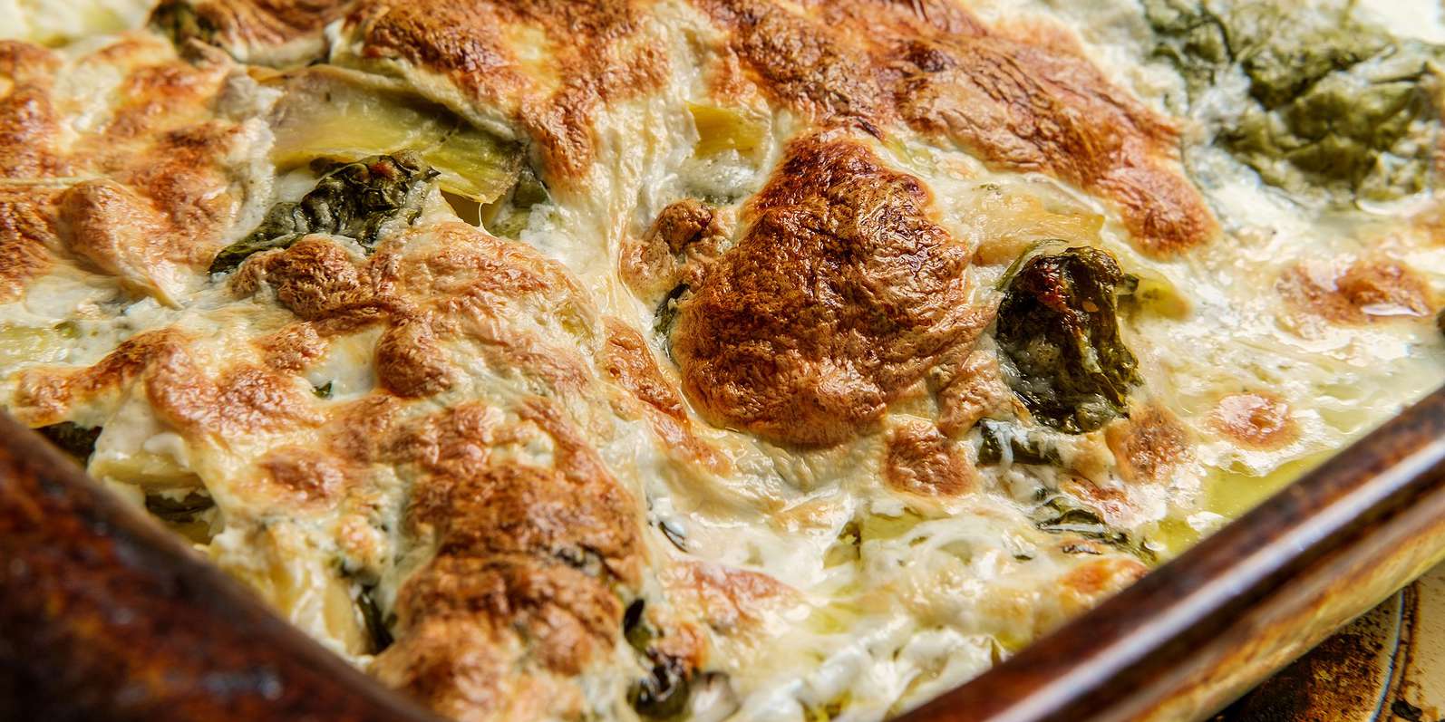 Vegan Spinach & Artichoke Casserole